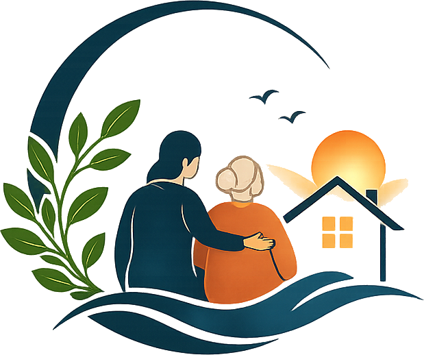 Bezyde logo — a companion walking beside an elderly person